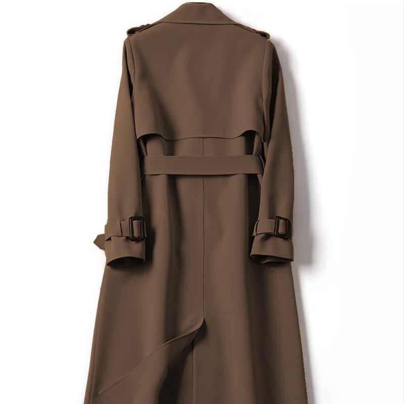 여성 하프 트렌치코트 봄가을 코트 빅사이즈 스트랩 허리 정장 트렌치코트 더블 벨티드 롱 트렌치코트 35,800원