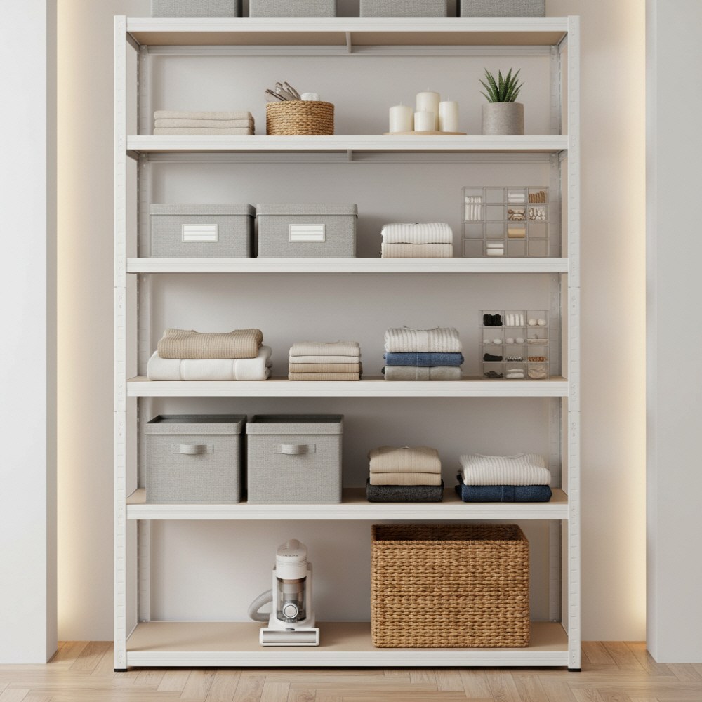 페리코 철제 무볼트 조립식 앵글 선반 화이트 5단 67,600원