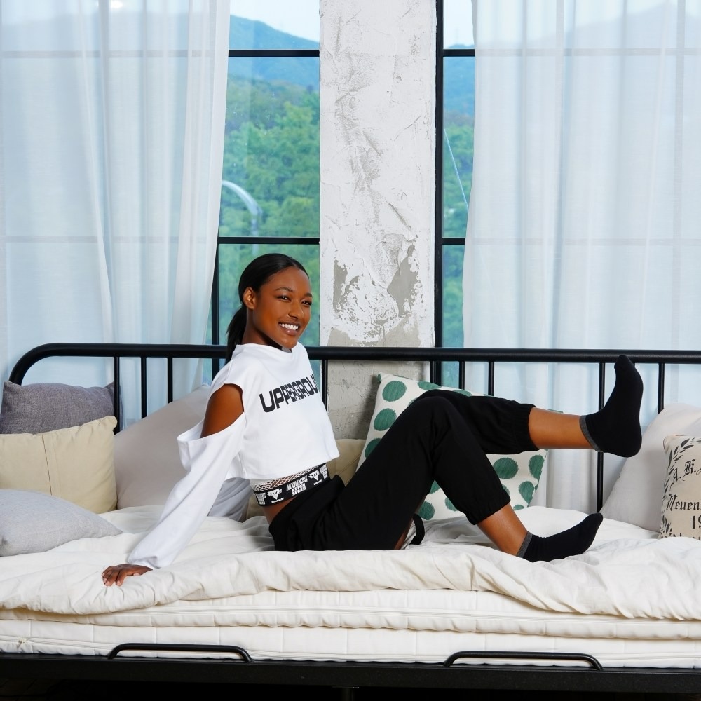 브리지온 데일리 러닝 쿠션 메쉬 면 스니커즈 양말, 7세트, 블랙 27,400원