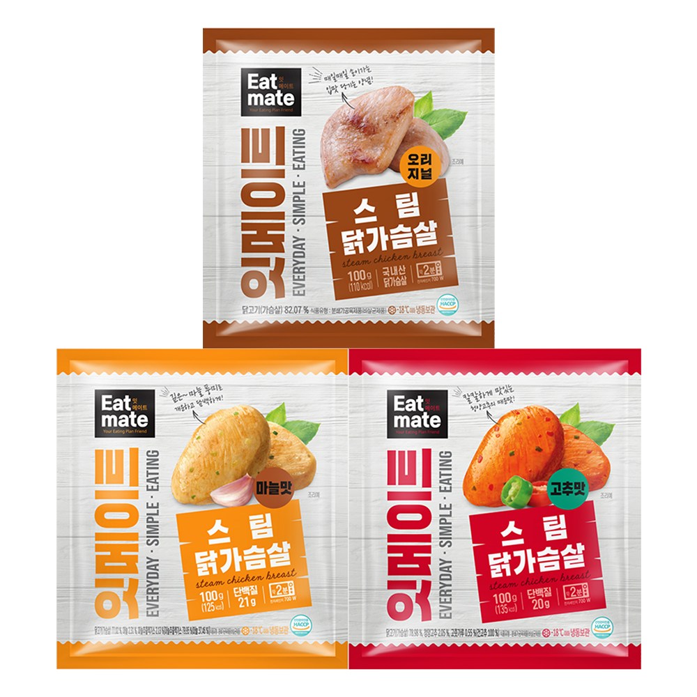 [랭킹닭컴] 잇메이트 닭가슴살 스팀 혼합구성 88,000원