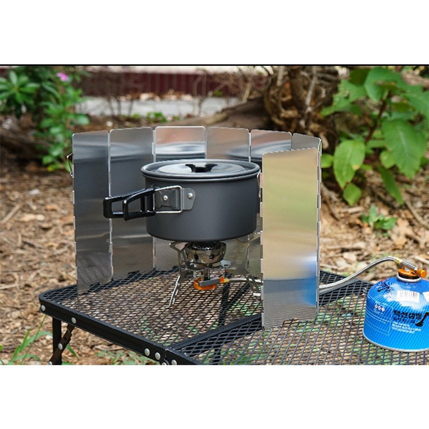 벨로르 캠핑 접이식 버너 가림막 바람막이, 실버, 전용파우치 1set 9,290원