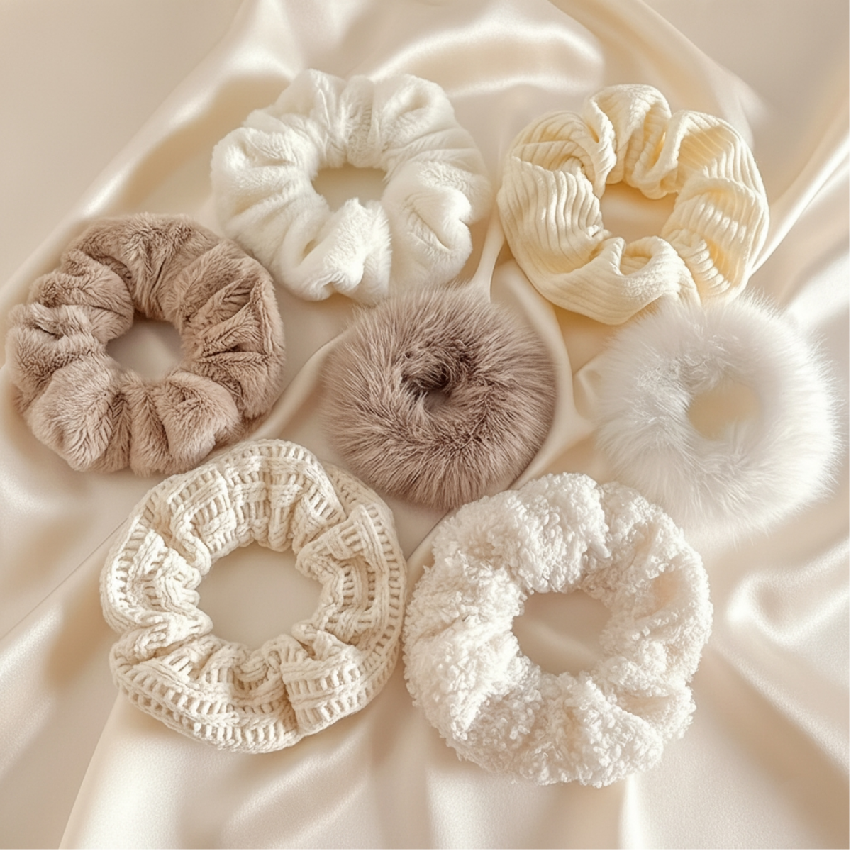 해피조슈아 스크런치 헤어슈슈 곱창 머리끈 7종 세트 7,600원