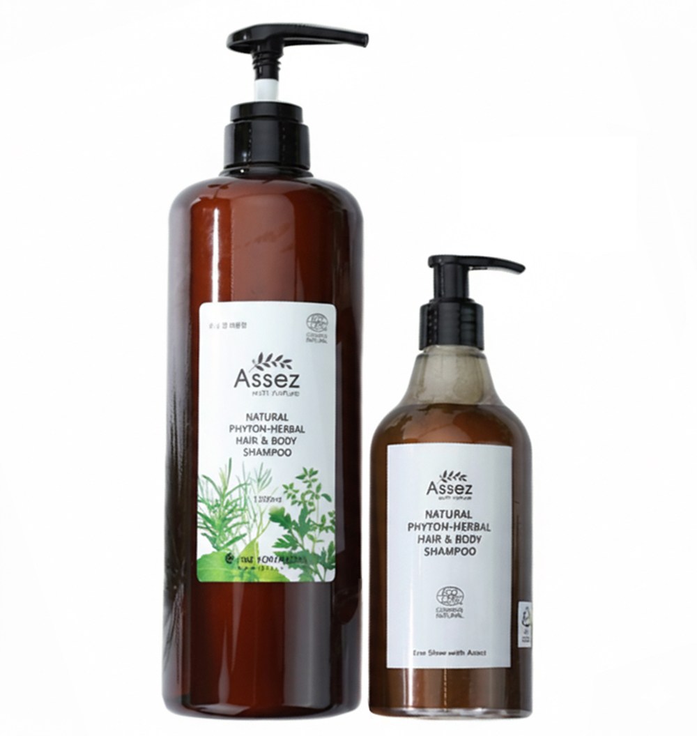 2세트 [Assez] 아세즈 피톤-허발 헤어&바디 샴푸 390ml+1000mL 유아 아가 샴푸, 1개, 1.39L 180,000원