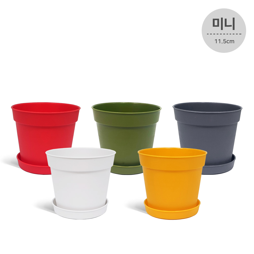 담따 비비드 플라스틱화분 받침세트 마이플랜트, 그린, 1개, 현재가 1,400원