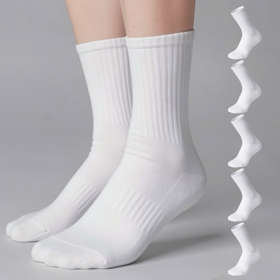 코어웨이브 여성 스포츠 쿠션 두툼 무지 기본 중목 스포츠 양말 5켤레 세트 18,500원