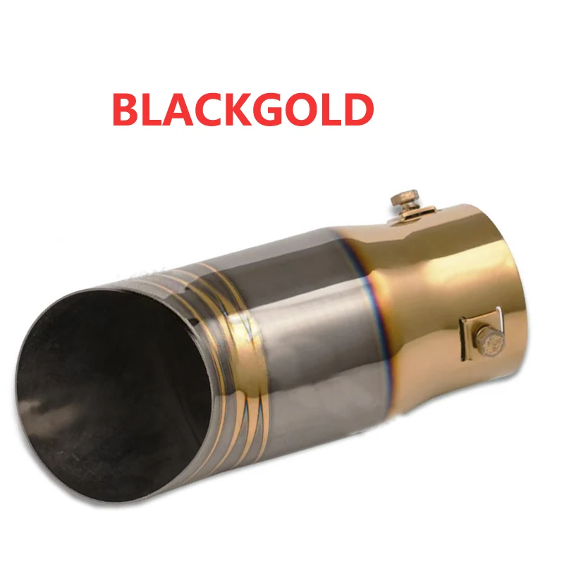 범용 스테인레스 스틸 자동차 배기 파이프 머플러 63mm 팁 사운드 시스템 개조 액세서리 23,100원