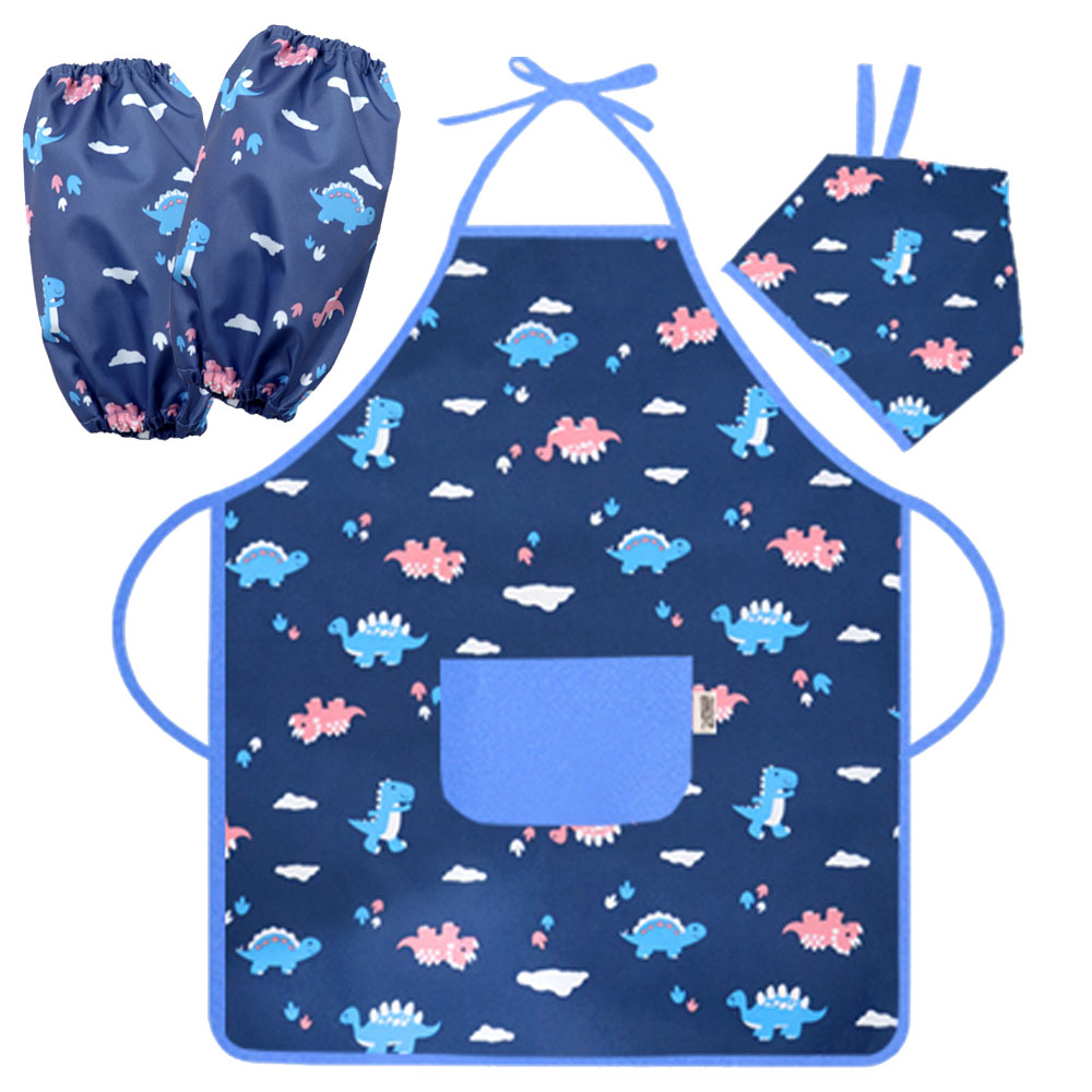 더해피 아동용 목끈형 앞치마 두건 토시 세트 14,800원