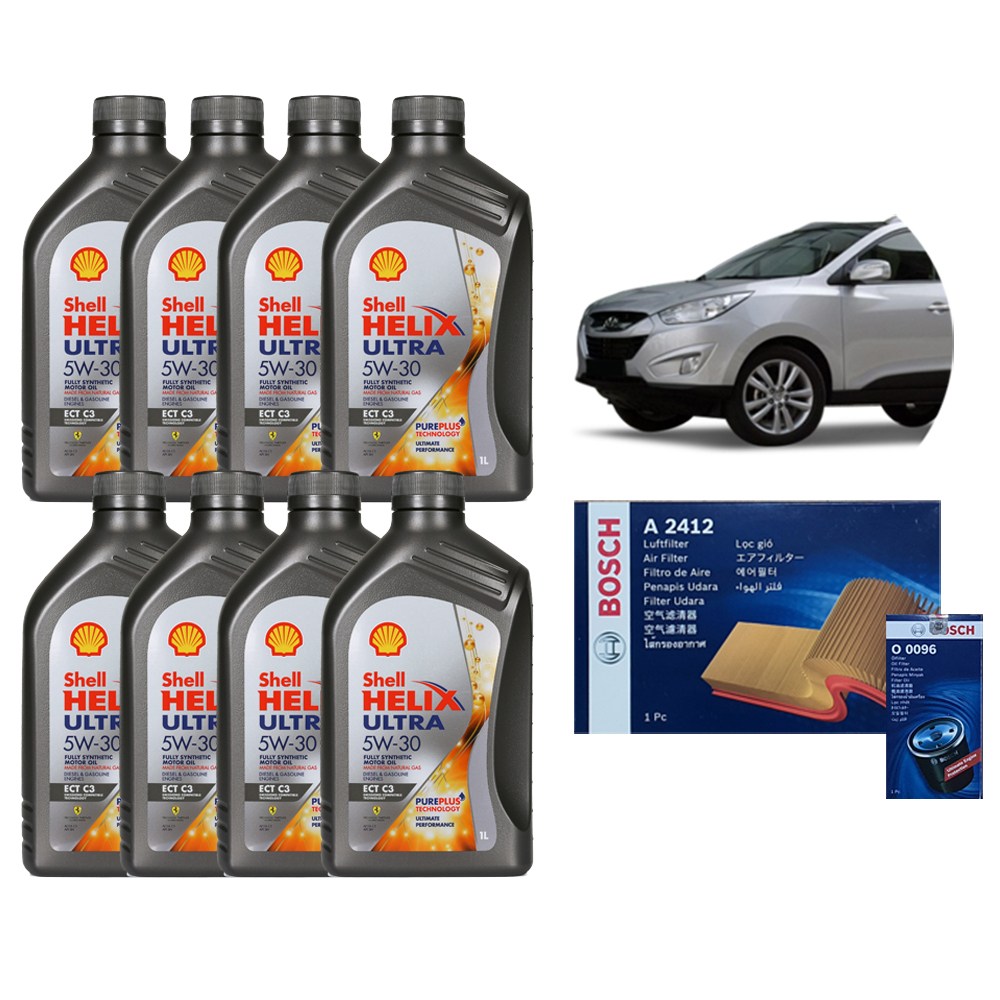 한국 쉘정품 투싼IX 디젤 쉘 힐릭스 울트라 합성엔진오일 패키지 세트 114,800원