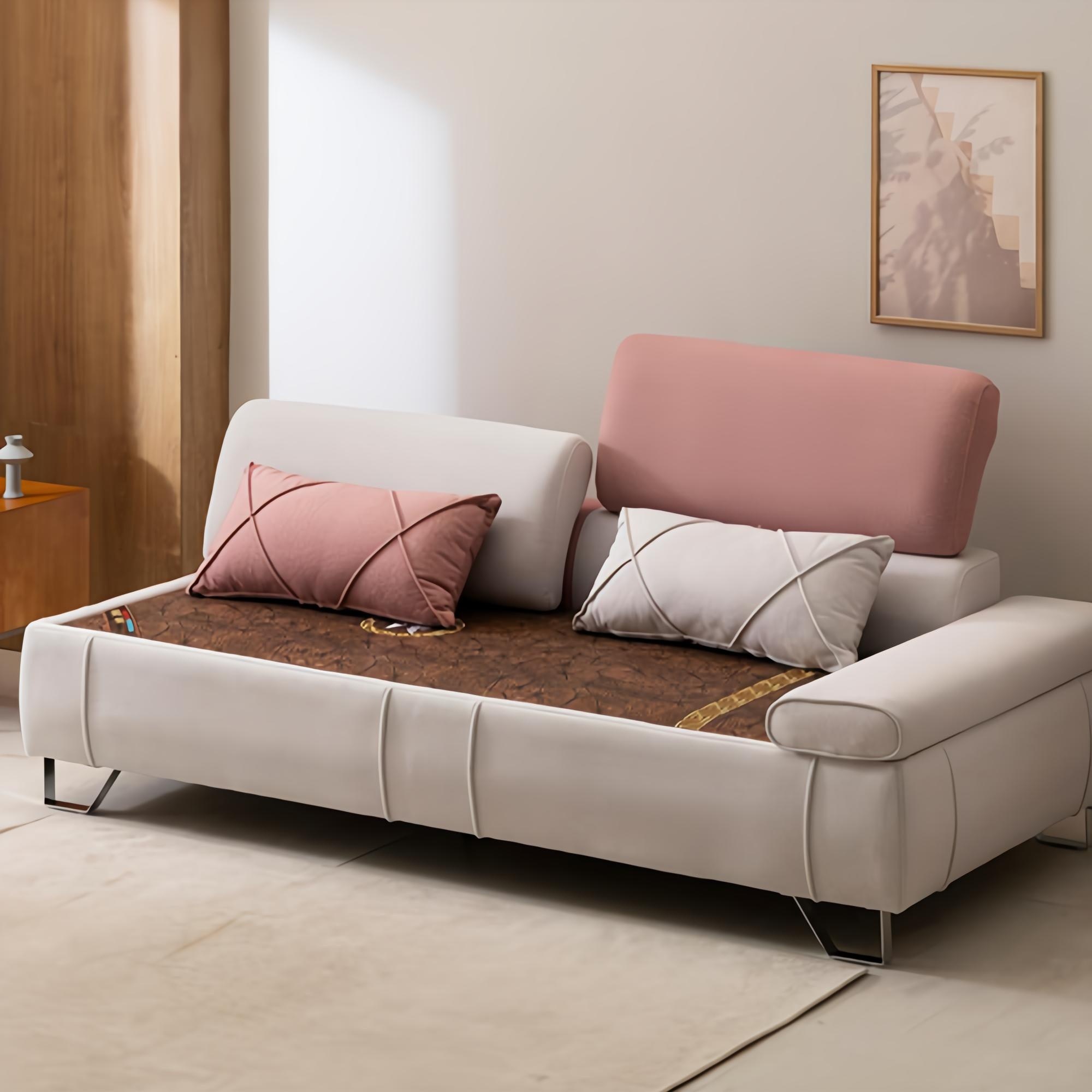 세계로가구 백합 황토볼 참숯 조야 온열 온돌 흙소파 3인용 쇼파 650,000원