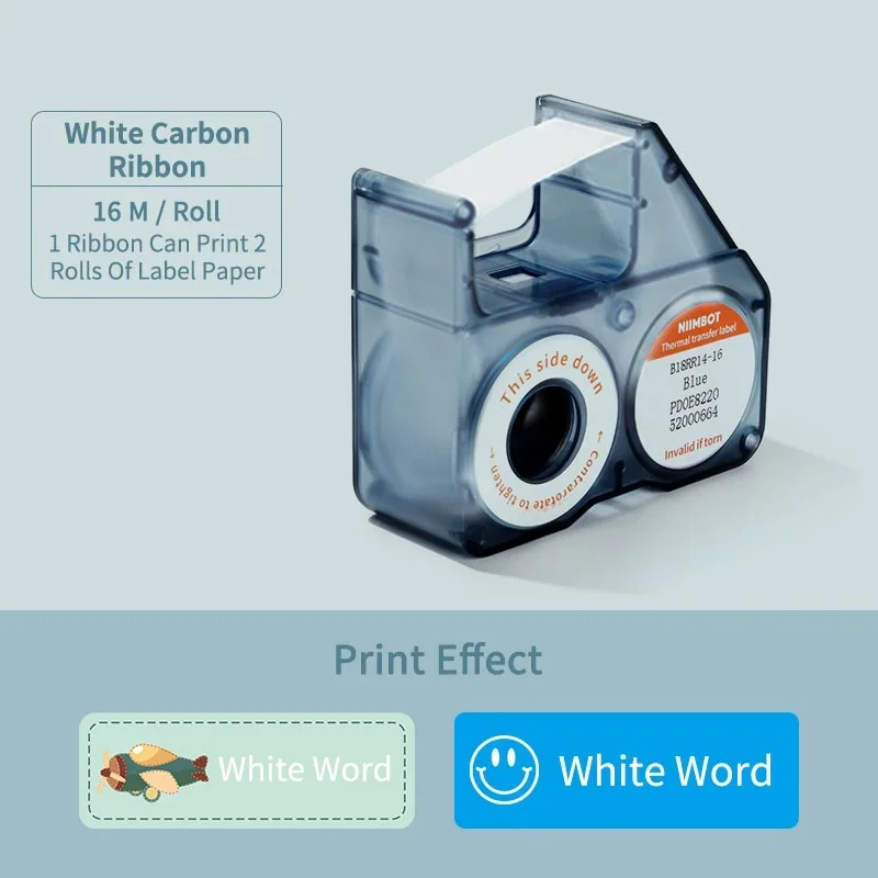 NIIMBOT B18 라벨링 리본 열 전사 프린터 및 컬러 리필 테이프 오래 지속되는 변색 방지 1PC 22,200원