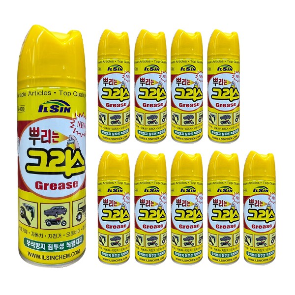일신 IS-4610 뿌리는 그리스 420ml 방청윤활제 구리스 스프레이, 10개 28,500원