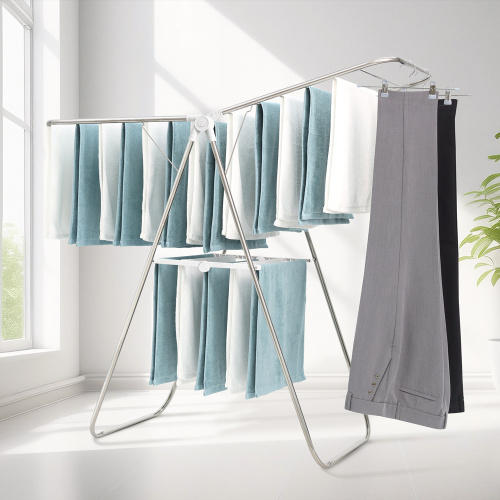 [국내생산] 조은리빙 접이식 Y형 빨래건조대 대형 18,900원