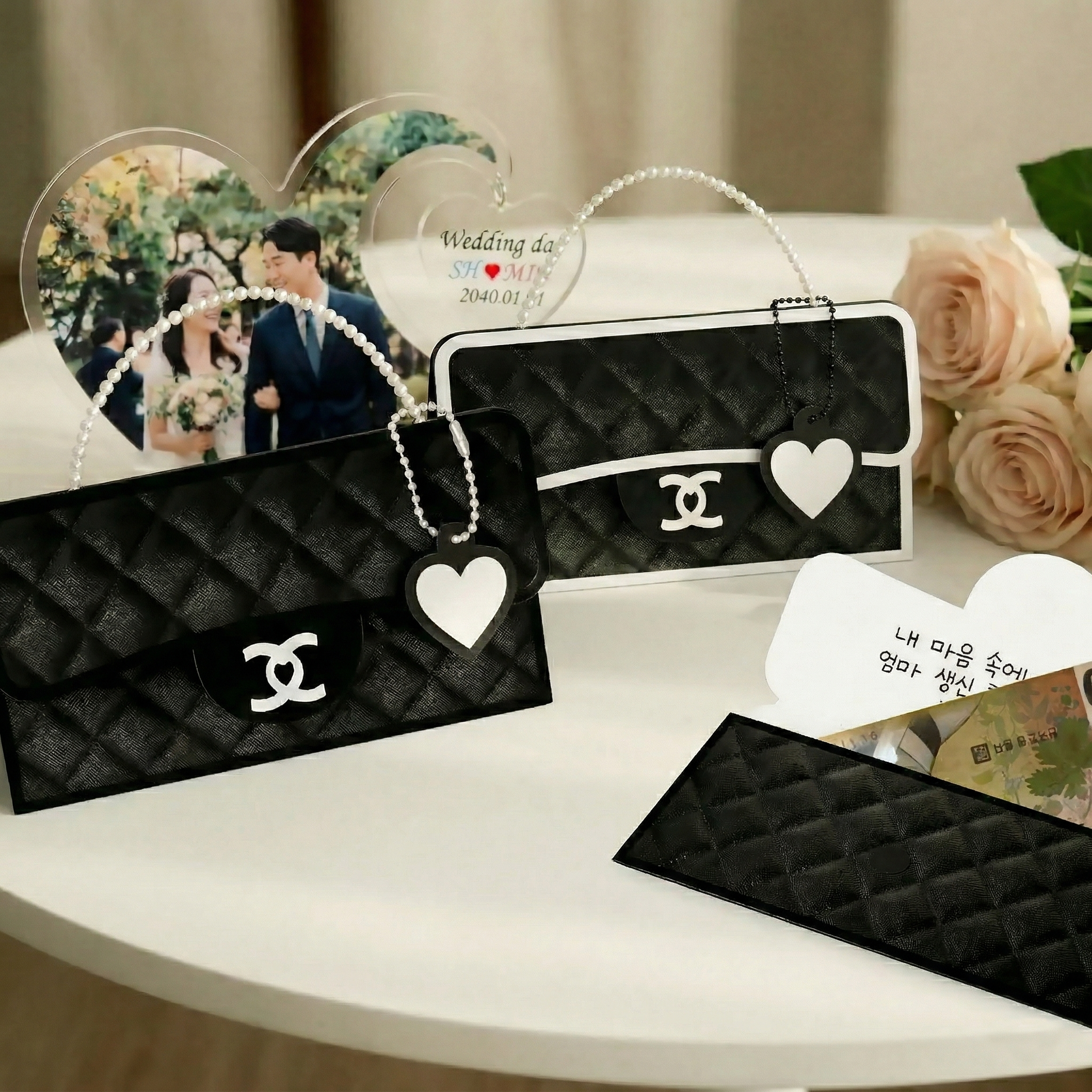 용돈 명품백 가방 현금 용돈봉투 반전 이벤트 용돈박스 선물, 1세트, 01검정가방봉투 7,900원