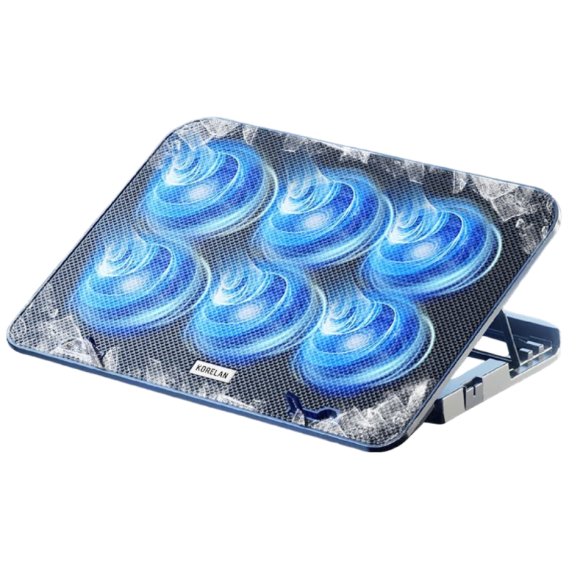 KORELAN 노트북 쿨링패드 강력한 터보팬 게이밍 노트북 전용 13-18인치 높이조절 노트북 액세서리, 현재가 16,900원