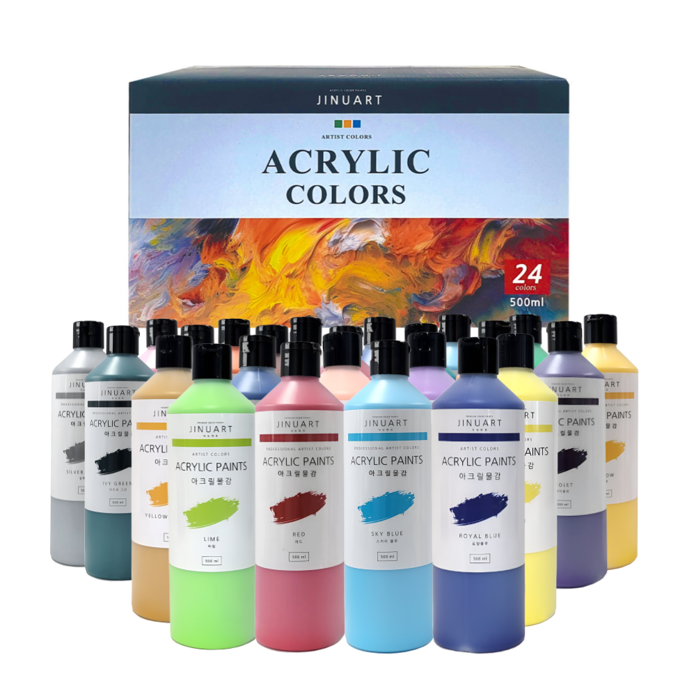 대용량 아크릴물감세트 12색 24색 세트, 500ml 98,900원