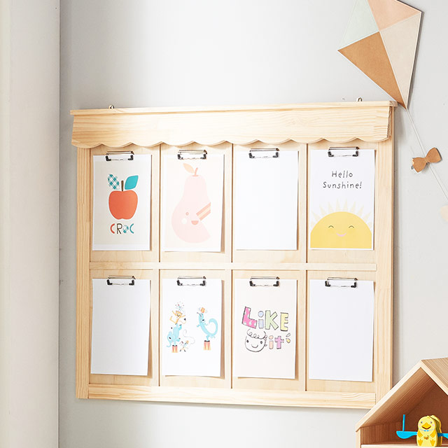 동화속나무 원목 어린이집 유치원 돌봄교실 게시판 벽부착 꾸미기 안내문 게시판 107,000원