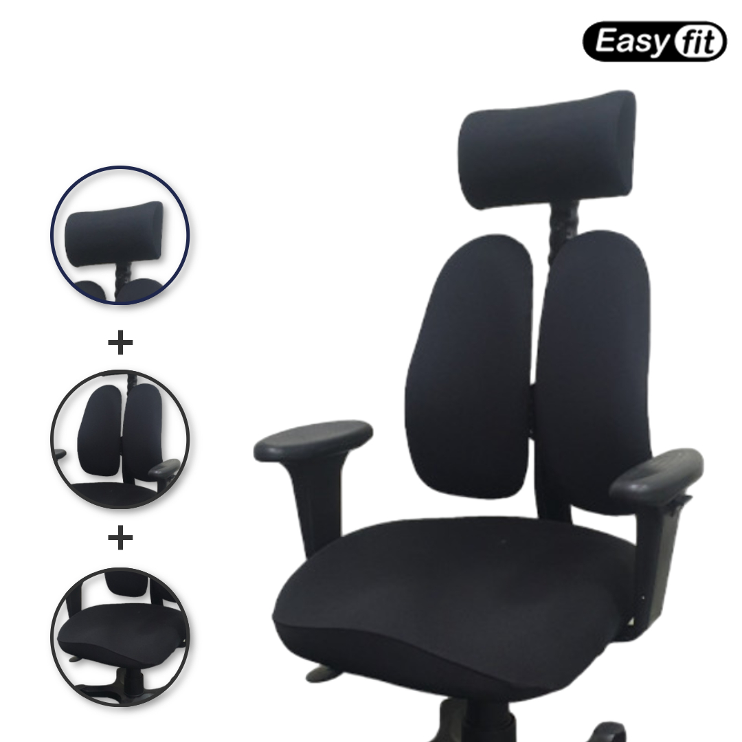 [호환] 듀오백 의자 커버 헤드레스트 커버 등받이 좌판 리폼 천갈이 덮개 32,900원