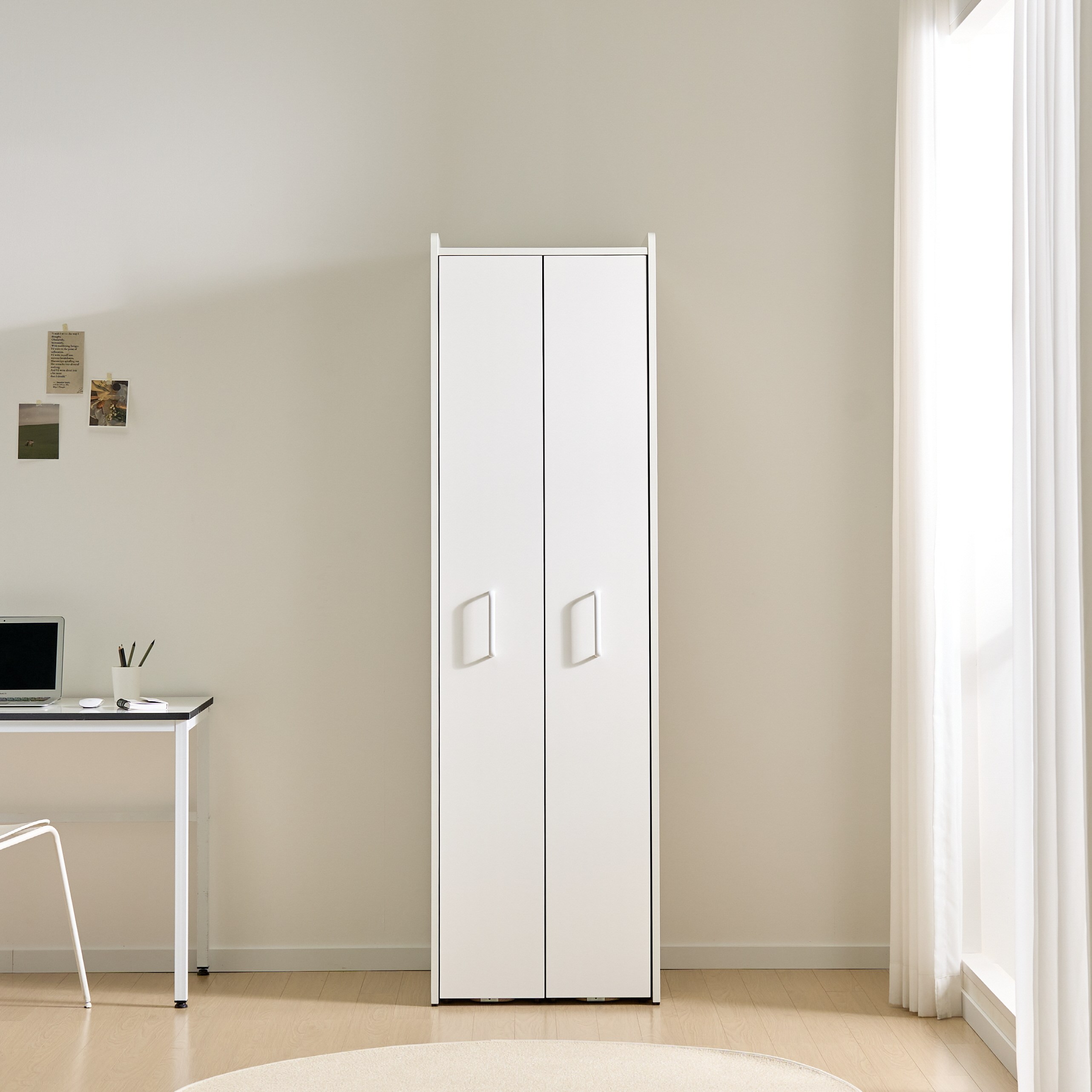 네스트 lpm 높은 슬라이딩 책장, 좌형/버치화이트 247,500원