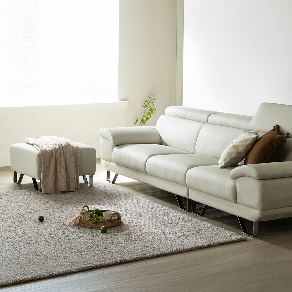 세계로가구 로이스 실리콘 레더 4인 소파 비건 가죽 4인용 쇼파, 현재가 679,000원