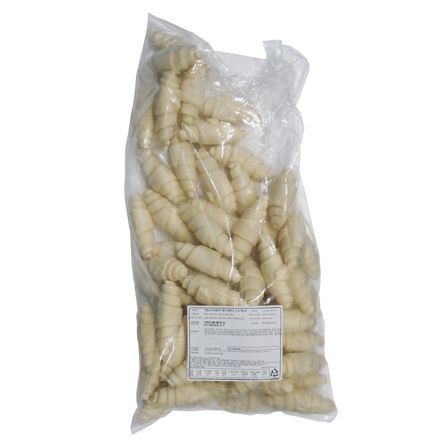 유러피안 미니 버터 크로와상 플러스 30g X 120개(60개입 X 2봉) 서울식품 크로와상 크로플 냉동 생지, 2개, 1.8kg 52,000원