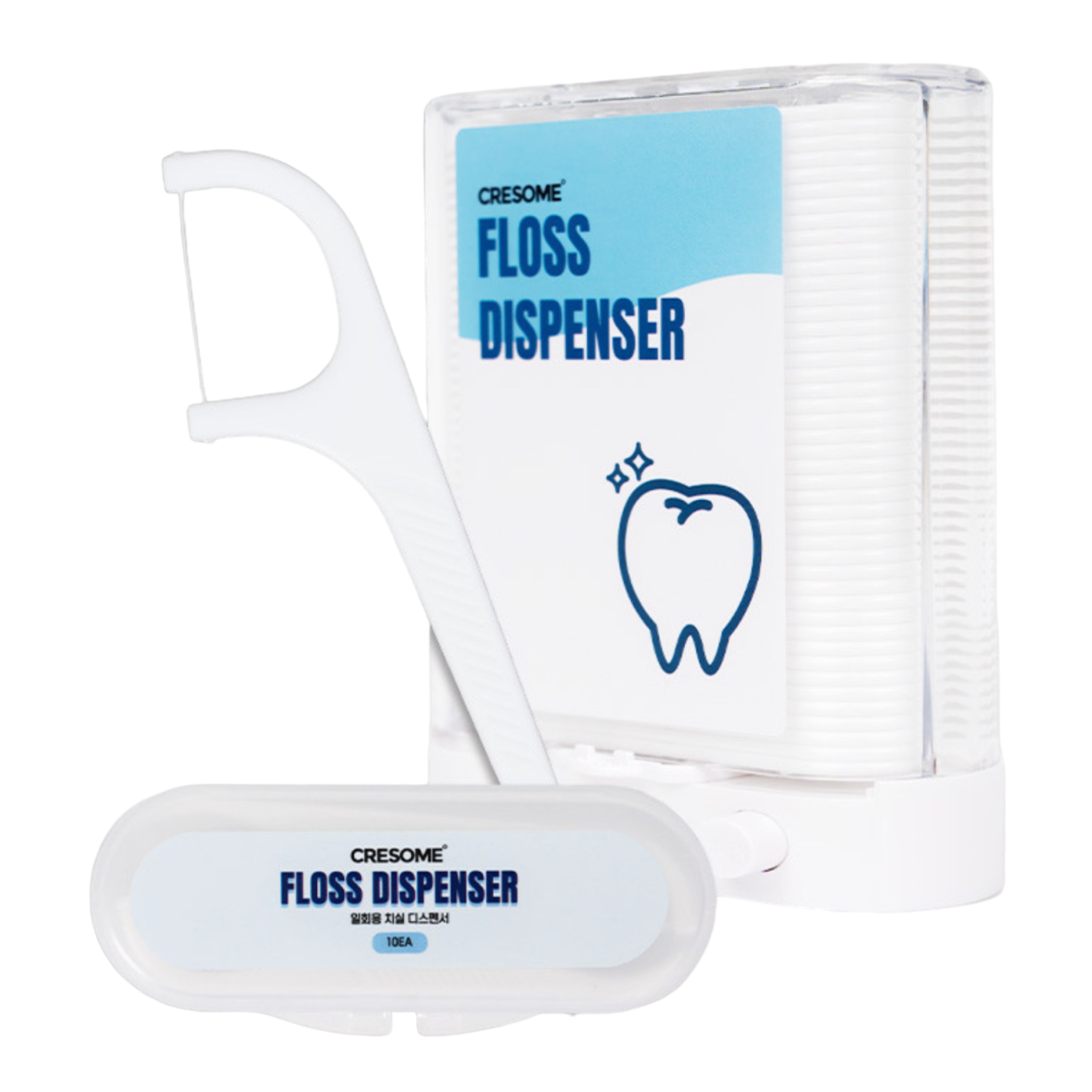 크리썸 치실 휴대용 대용량 일회용 튼튼한 400d 치실 9,900원