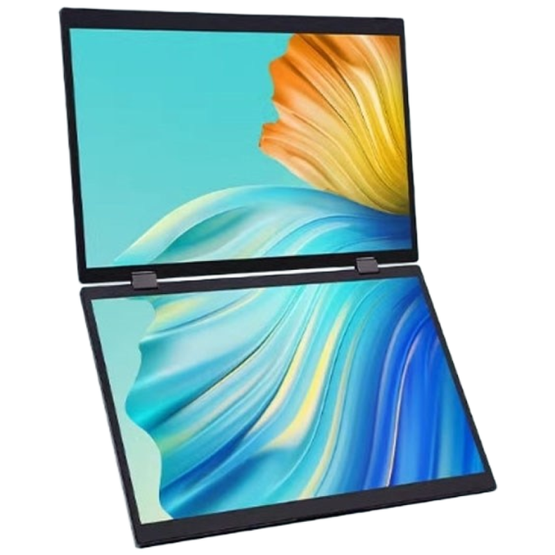 K-STORE 터치식 노트북듀얼모니터 15.6인치 상하 배치 트리플모니터 접이식 휴대용 수직 배치 360도 회전 경량, 터치식, 39.62cm 649,000원