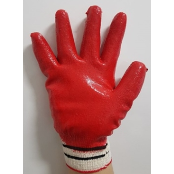 [빛고을] 국산 완코팅 온코팅 맥가이버 실코팅 13G 100개 작업용 장갑 낱개포장, 100개, 적색 68,000원