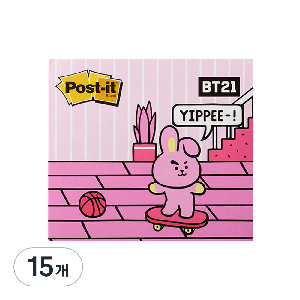 포스트잇 강한점착용 커버노트 BT21 25,500원