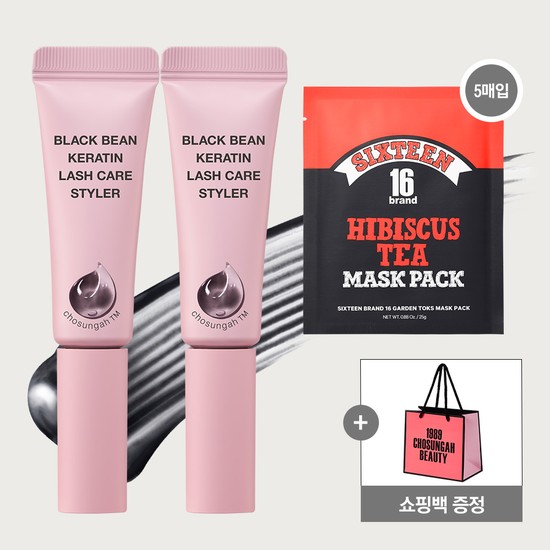[눈매보정]조성아 블랙빈 속눈썹영양제 스타일러x2개+마스크팩5매입+쇼핑백 29,610원