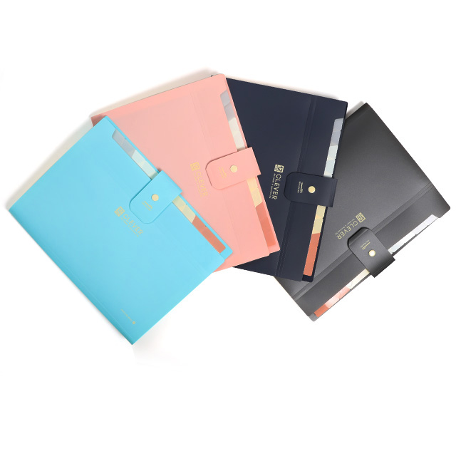 클레버 12분류 도큐멘트화일 아코디언화일 서류보관, 그레이 4,400원