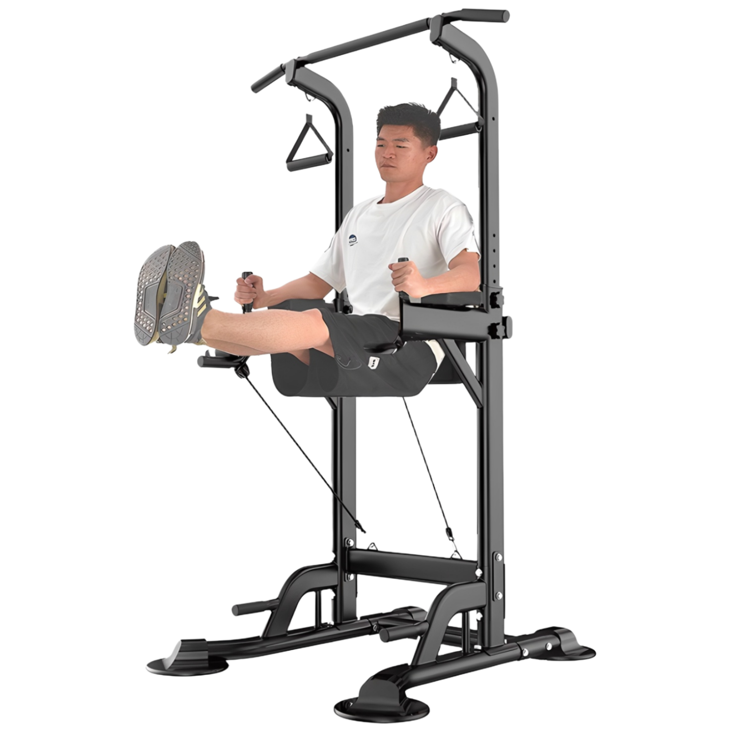 국내당일배송 철봉 턱걸이 가정용 헬스 운동기구 치닝디핑 철봉, 블랙, 현재가 98,900원