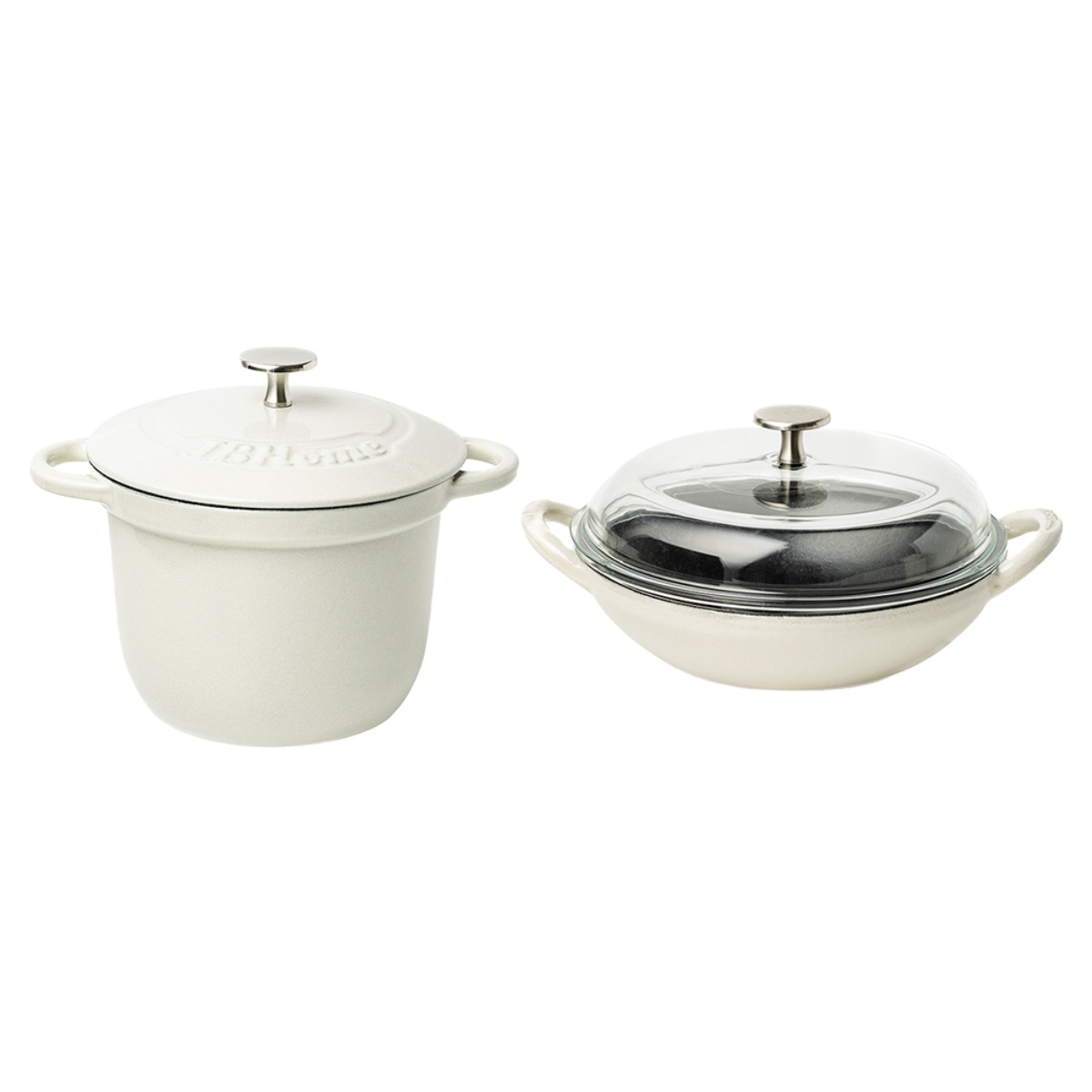 제이비홈 바움 무쇠 주물 냄비 2종 세트 (꼬마웍20cm+라이스팟18cm) 99,900원