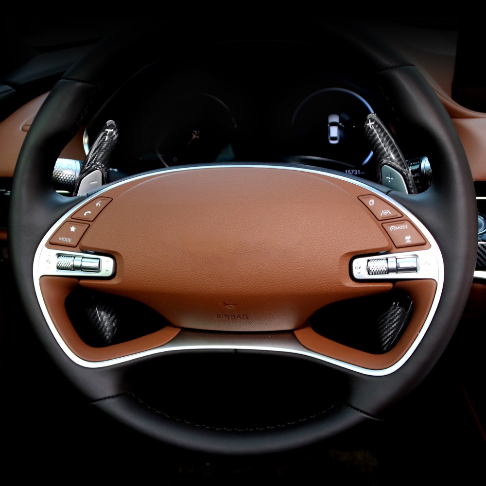 유투카 호환 G80 RG3 스포츠 리얼카본 패들쉬프트 연장킷 핸들 용품 109,500원