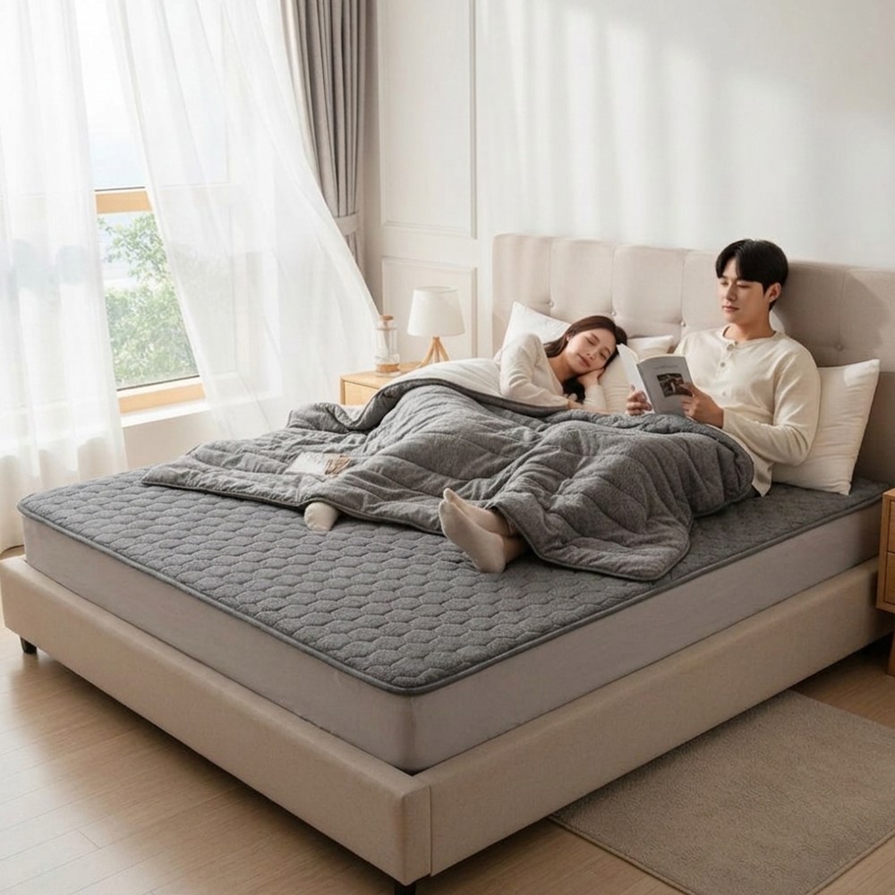 <2026년형 탄소카본매트>3H 한일온열기 그래핀 탄소매트 카본매트 전자파 없는 빨아쓰는 전자파 차단 NEW블랙 1인용 2인용 싱글 더블 킹사이즈 전기요, NEW블랙슈퍼킹분리난방, 180x200cm 169,000원