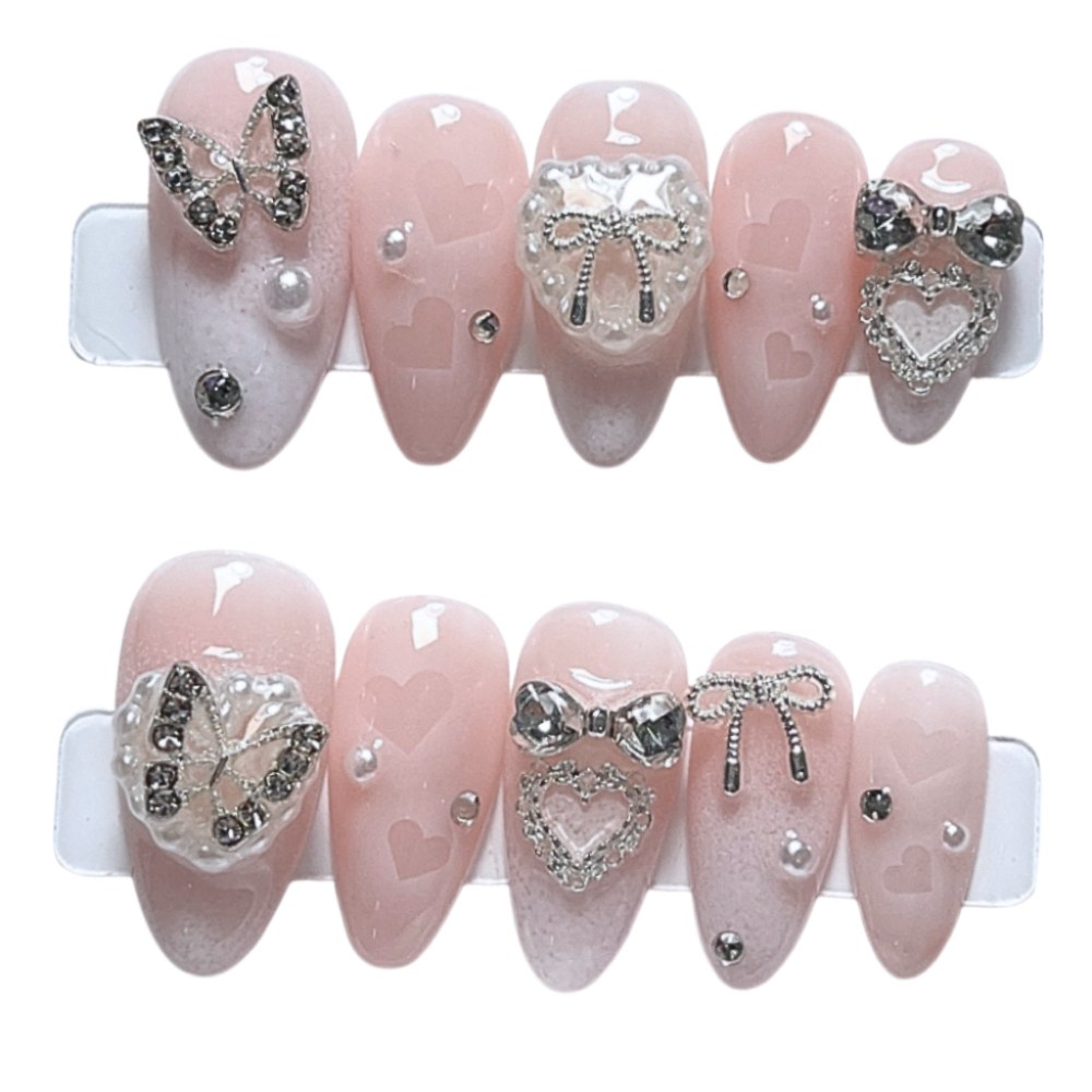 리리샾 화이트 버터플라이 수제네일팁 30,800원