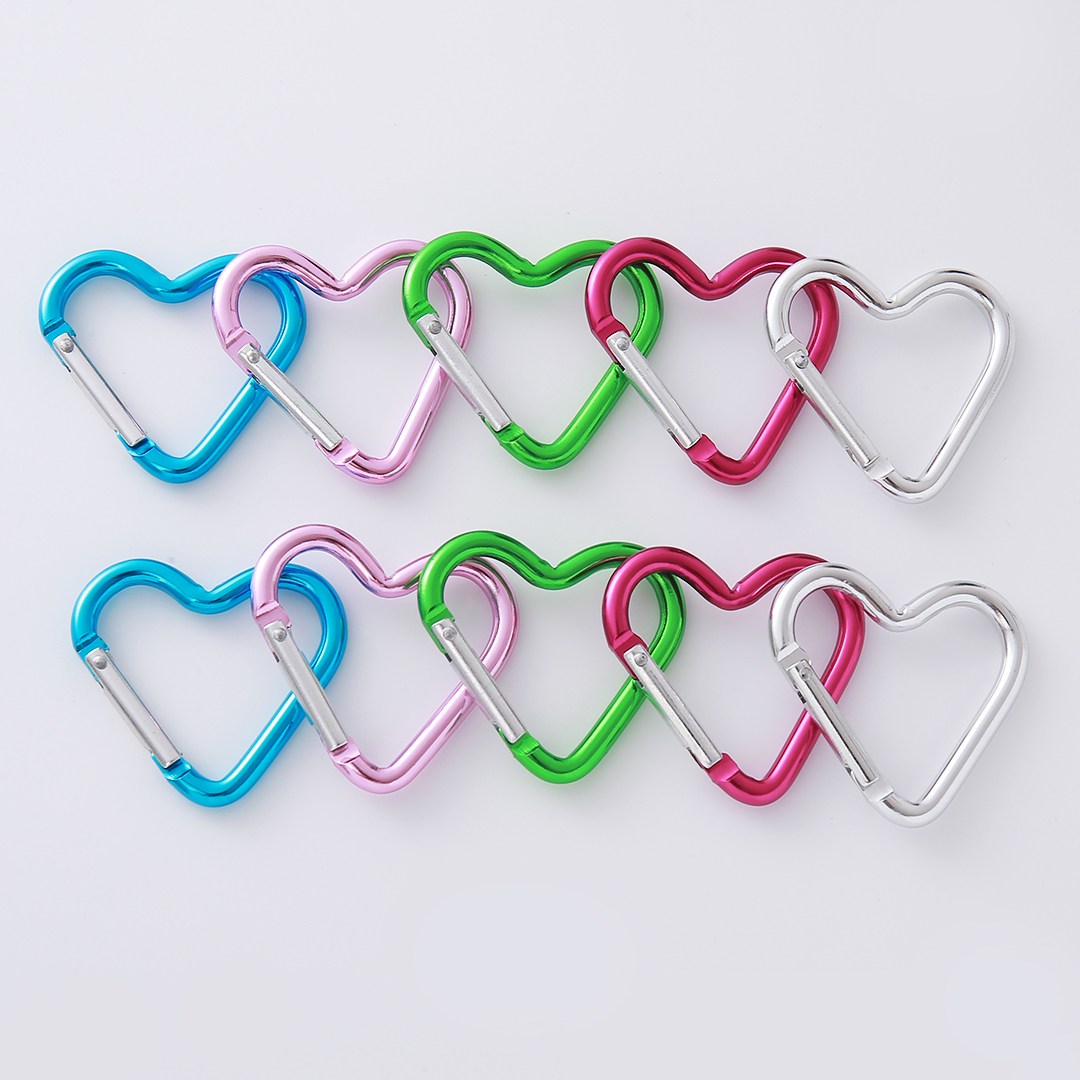 (10p) 하트 카라비너 10개세트 키링만들기 연결깅 6,200원