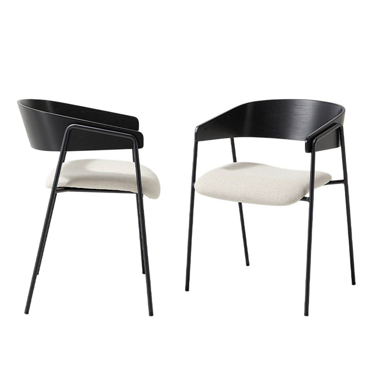 다야레인 식탁의자 브러시드 원목 등받이 푹신한 리넨 시트 슬림라인 다용도 암체어 205,200원