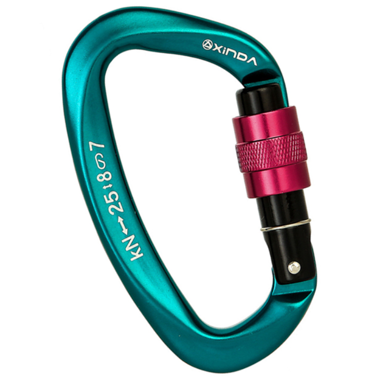 암벽 장비 카라비너 25KN 고강도 등반 안전 클립, 1개, 그레이 13,900원