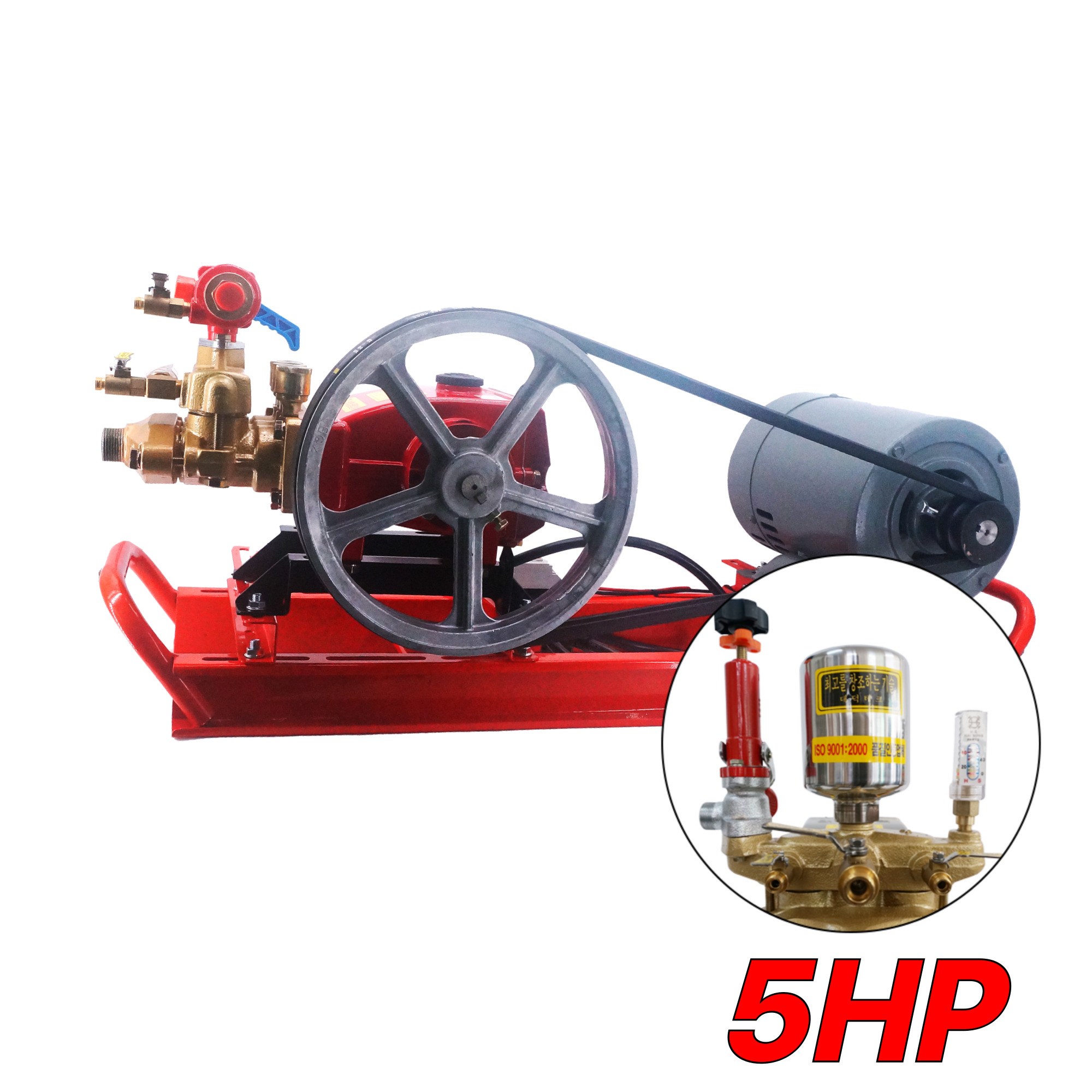 대덕 분무기 모터 조립 고압 대덕 동력 80A 5마력 농업용, 1개 833,000원