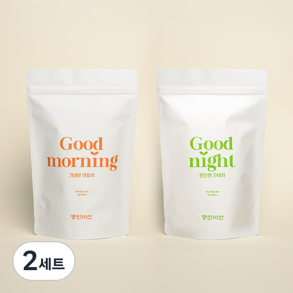 명인이산 블랜딩차 가벼운 아침차 편안한 저녁차 순환 호박 팥 우엉 귤피 연잎 모과 생강 감잎 대추 칡 43,470원