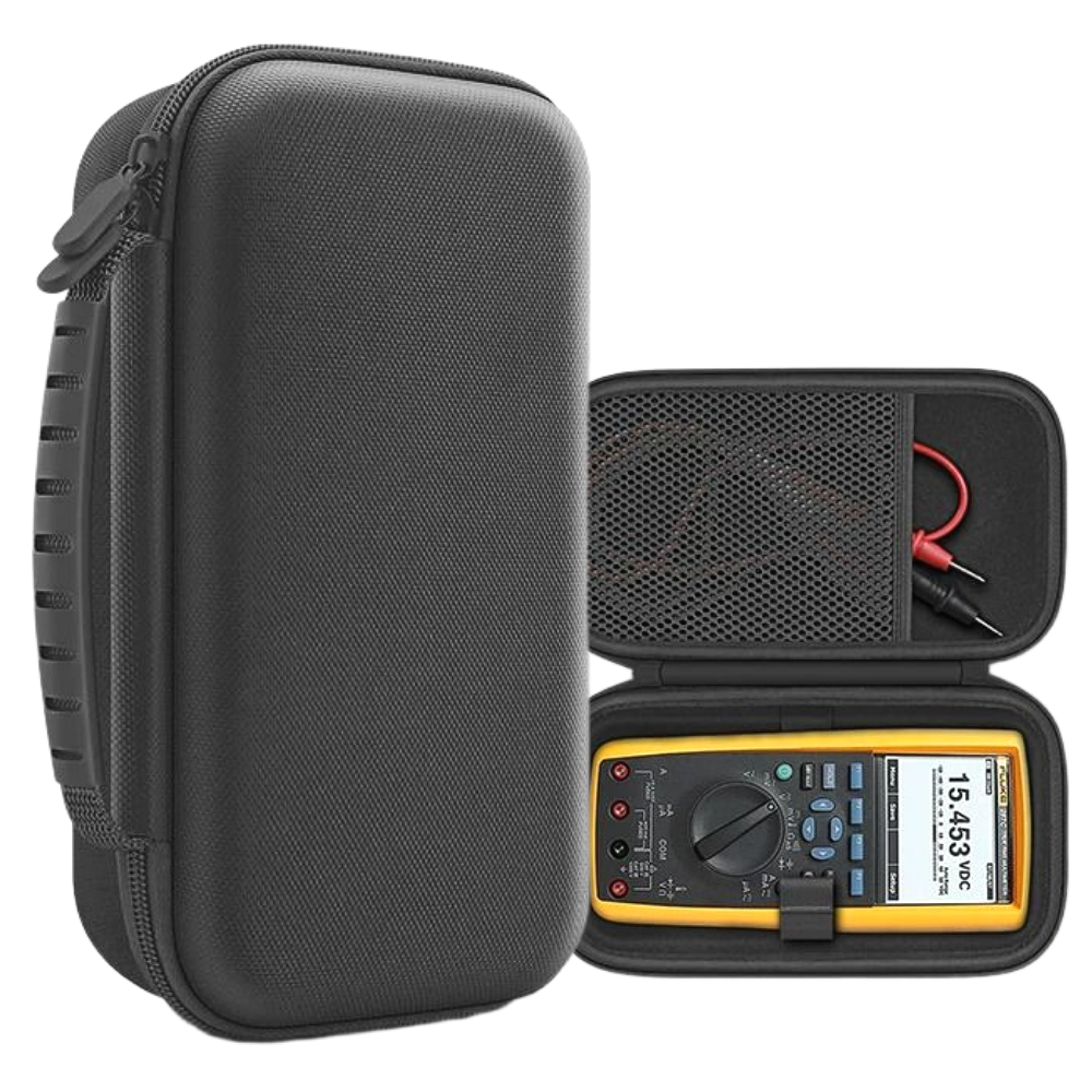 (멀티미터 비매품)FLUKE 멀티미터 휴대용 케이스 측정기 고급 하드쉘 충격 방지 멀티 파우치 플루크 EVA 산업용 융 F287C F289C F1503 F1508, 1개, 블랙 24,900원