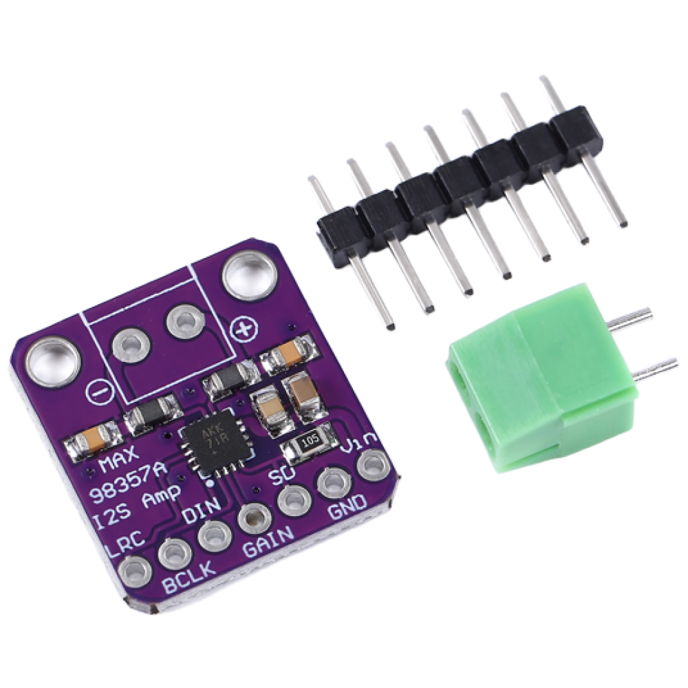 오디오 앰프 모듈 클래스-D 3W I2S MAX98357A ESP32 아두이노 라즈베리파이 지원, 1개 9,090원