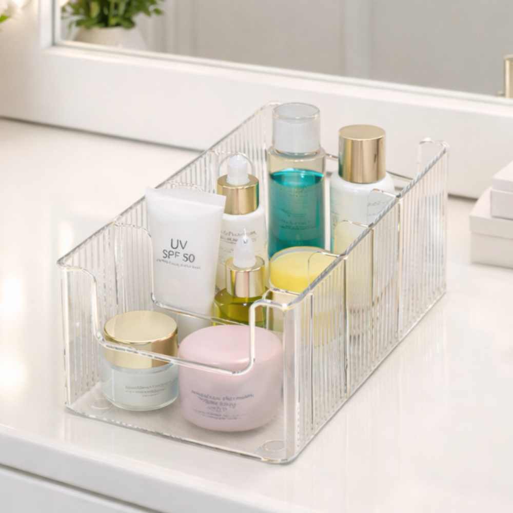 무아랑 분리형 칸조절 아크릴 칸막이 정리함, 투명, 1개 11,900원