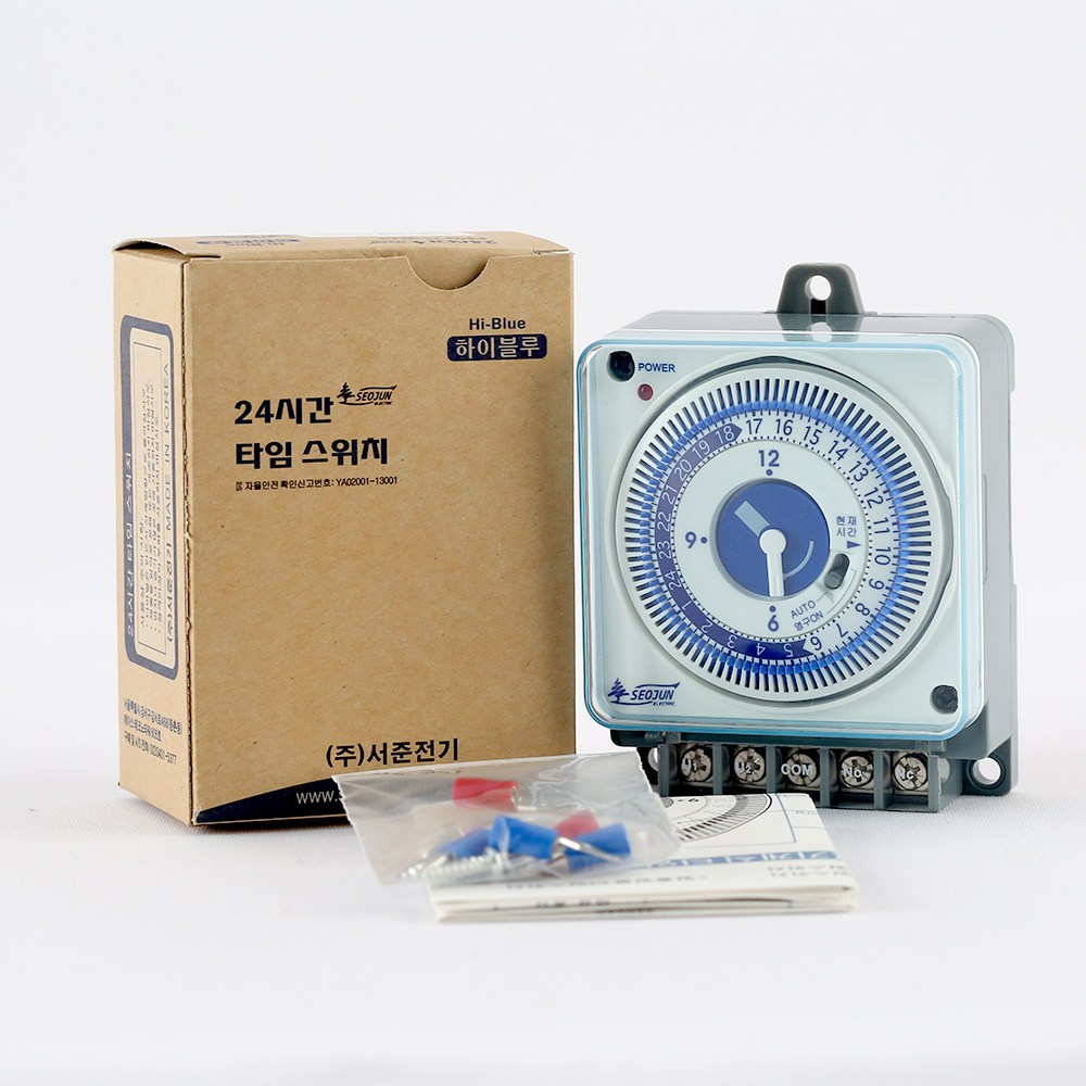 타임스위치 타이머 SJP-R21 3로 판넬형 아날로그 국산, 2개 52,300원