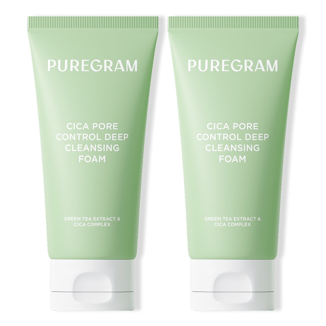 1+1 구성 출시하자마자 1위 퓨어그램 모공이별 딥클렌징폼 제주 그린티 저자극 폼클렌징, 2개, 120ml 11,800원