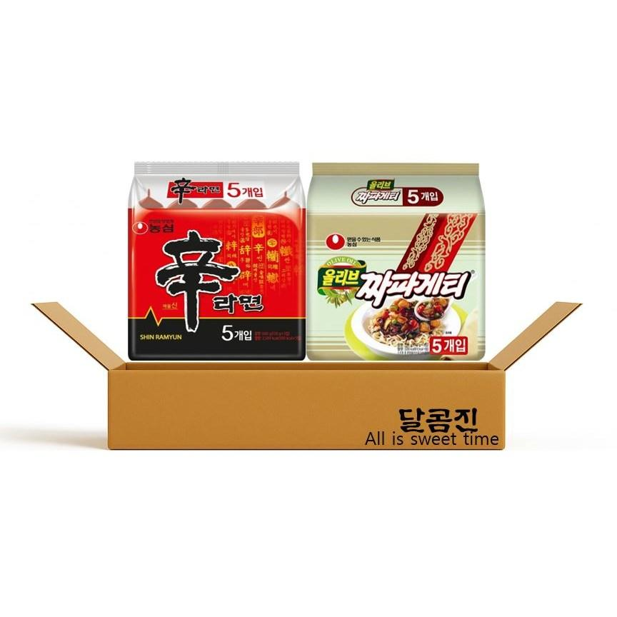농심 신라면, 짜파게티 멀티팩, 1개 12,880원