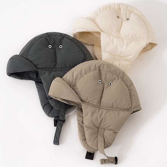 [어반굿즈] 남녀공용 초경량 귀달이 패딩모자 캠핑 낚시 방한 겨울모자 23,890원