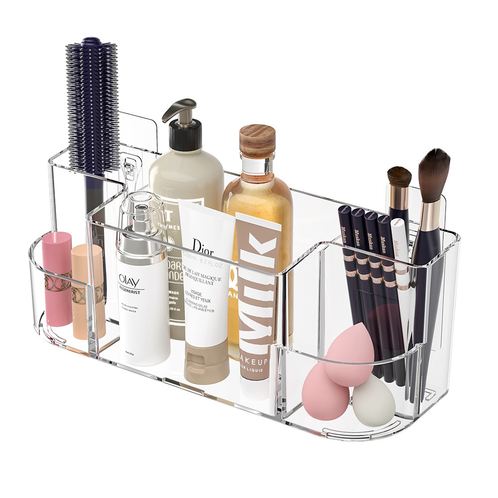 욕실 벽걸이형 부착식 수있어 다기능수납함 수납선반, 1개, 투명 9,150원