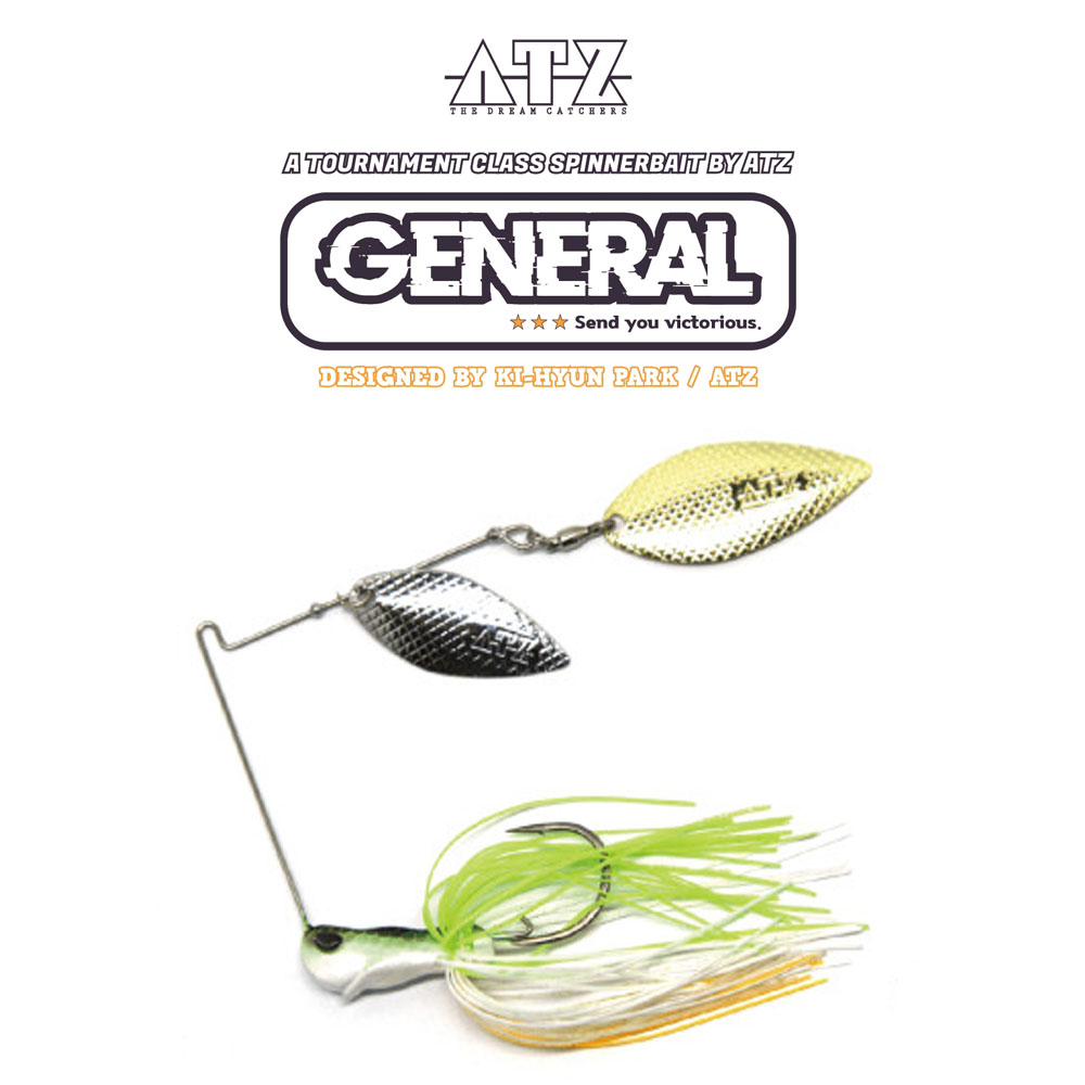 ATZ 스피너베이트 제네럴 3/8온스 TW 스베 데코이훅 탠덤윌로우, TW(G-03), 1개, 10.5g 15,600원