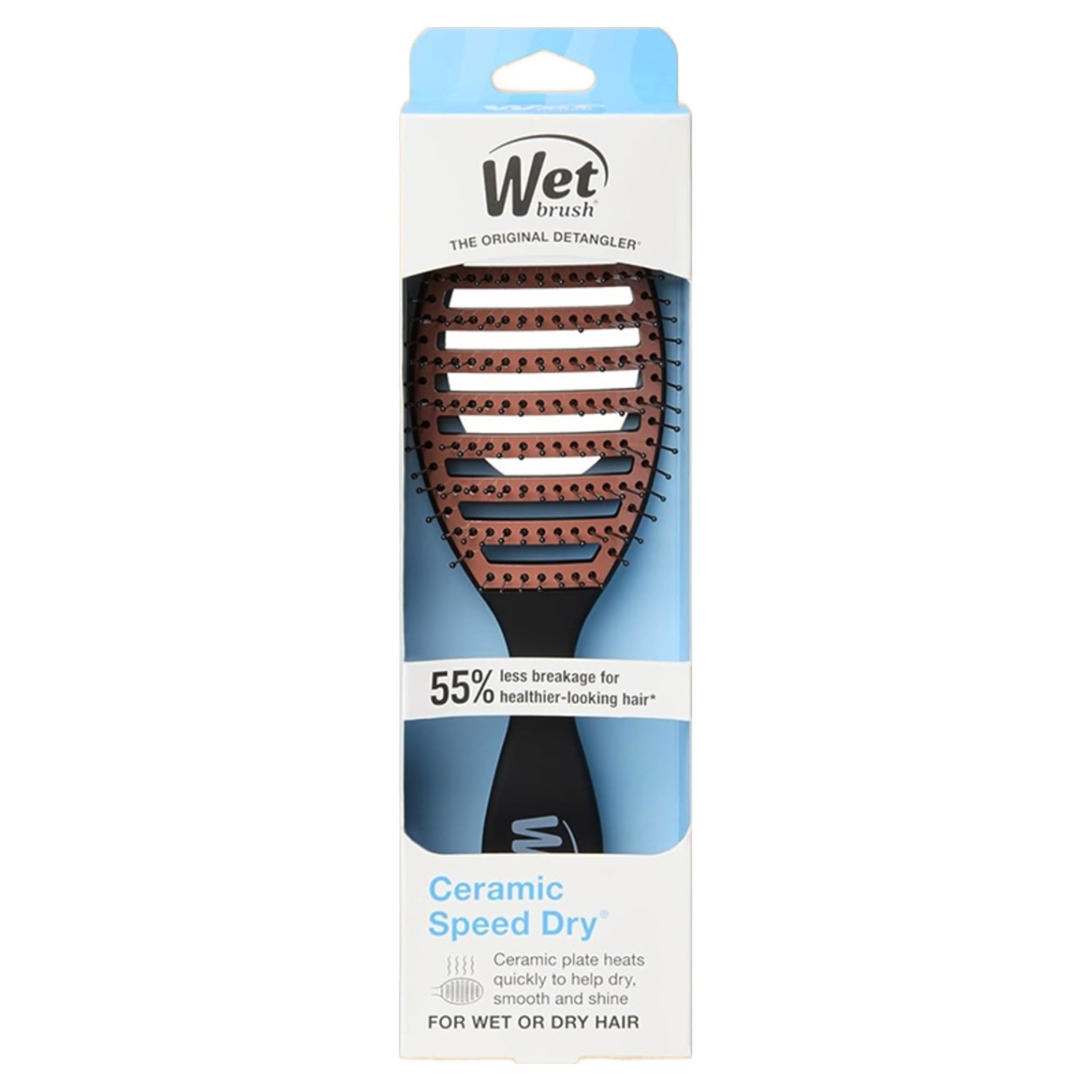 웻브러쉬 스피드 드라이 세라믹 헤어브러쉬, 블랙, 1개 10,800원